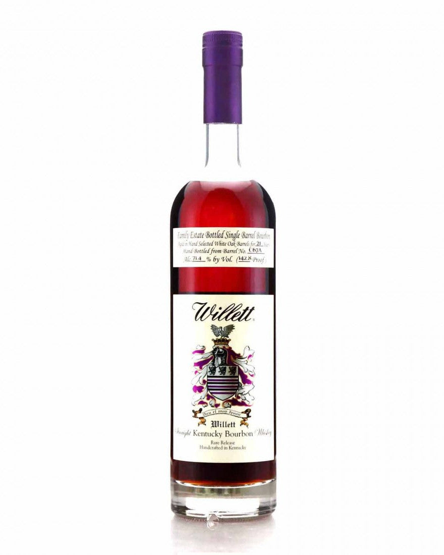 Willett Family Estate Bottled Single Barrel 21 Year Old Barrel No. C67A Kentucky Straight Bourbon Whiskey