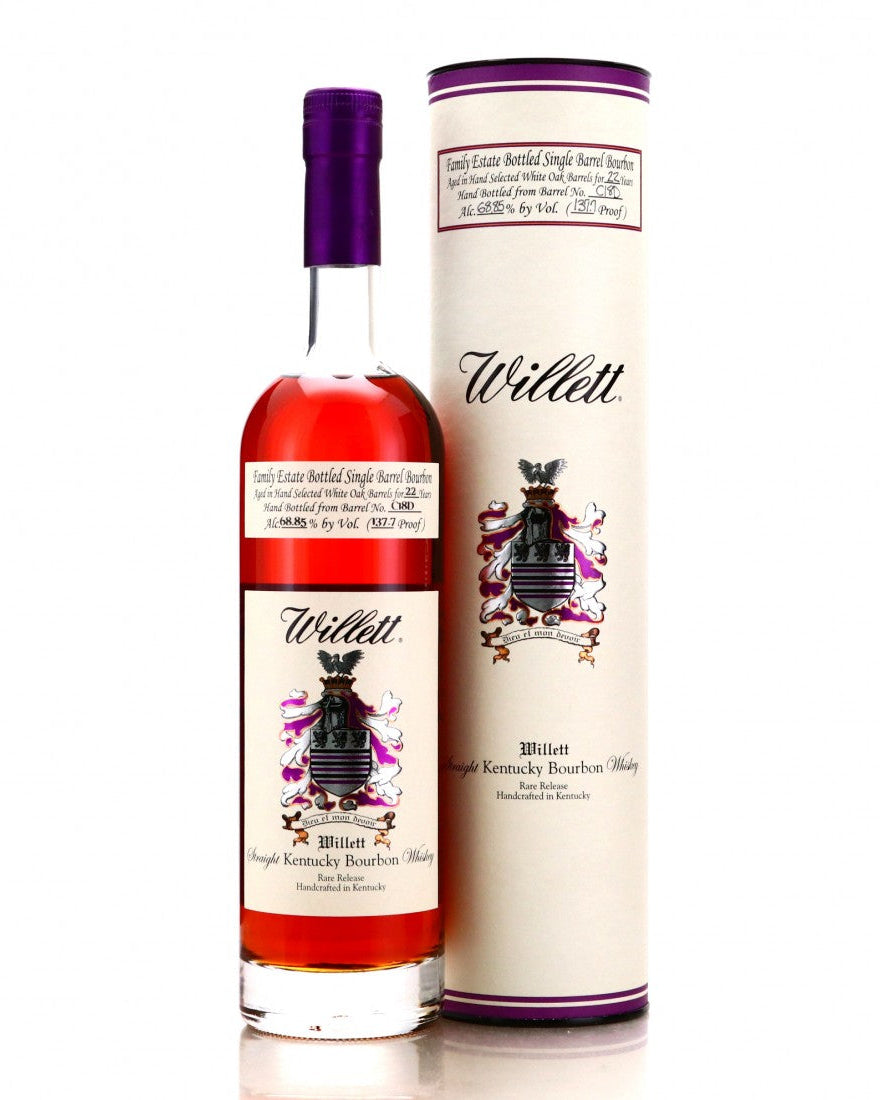 Willett Family Estate Bottled Single Barrel 22 Year Old Barrel No. C18D Kentucky Straight Wheated Bourbon Whiskey