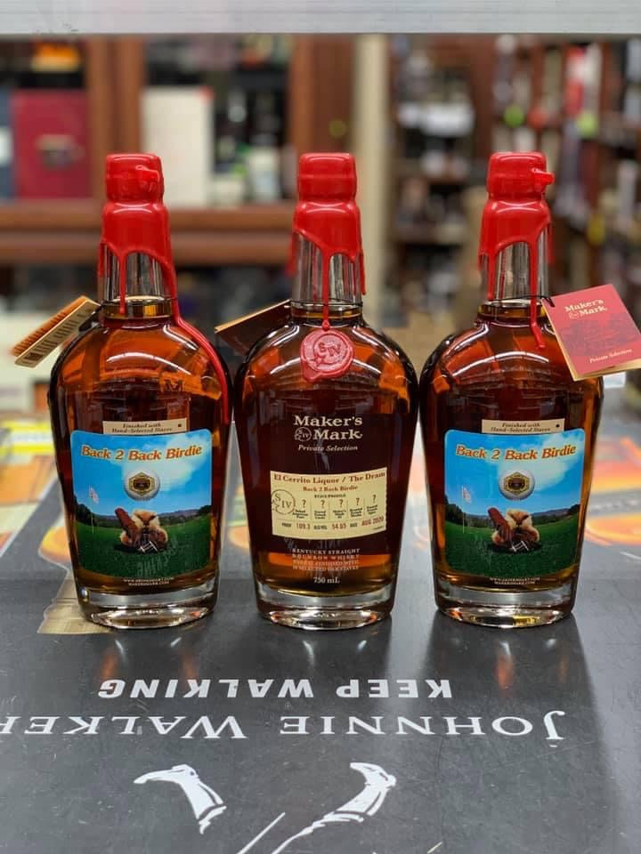 Makers Mark Back 2 Back Birdie The Dram and El Cerrito Liquor Store Pick Kentucky Straight Bourbon Whiskey 750ml