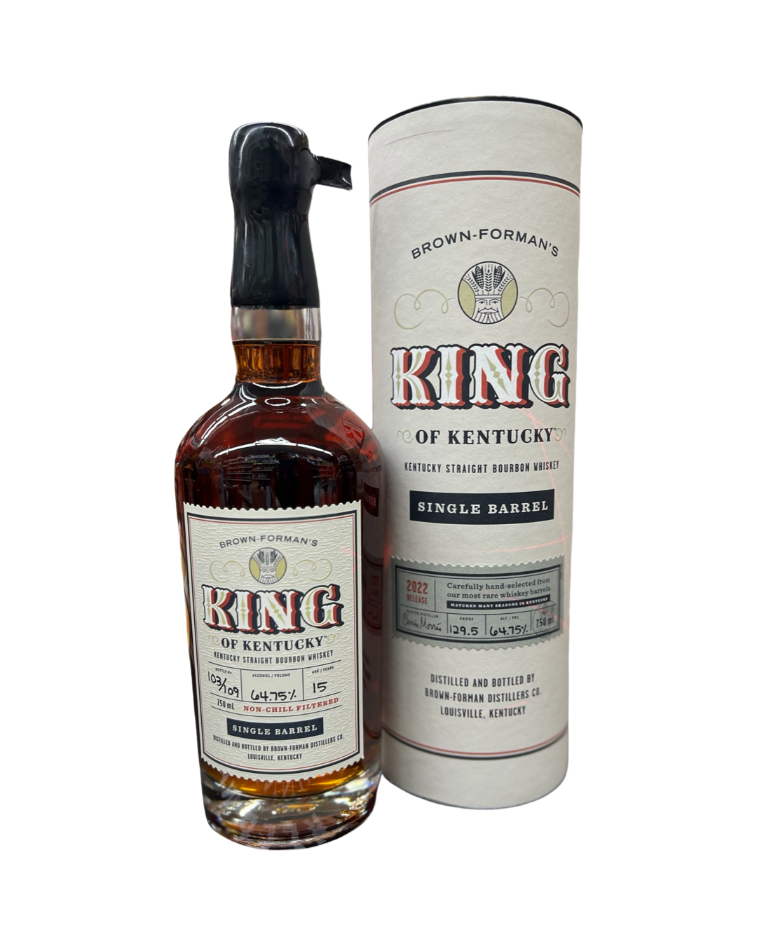 2022 Brown Forman's King of Kentucky Single Barrel 15 Year Old Kentucky Straight Bourbon Whiskey 750ml