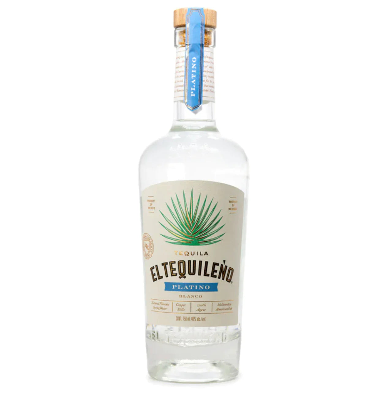 El Tequileno Platino Platinum Tequila 750ml