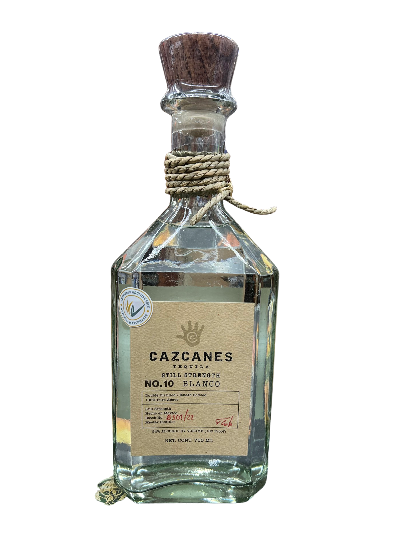 Cazcanes No.10 Still Strength Blanco Tequila 750ml