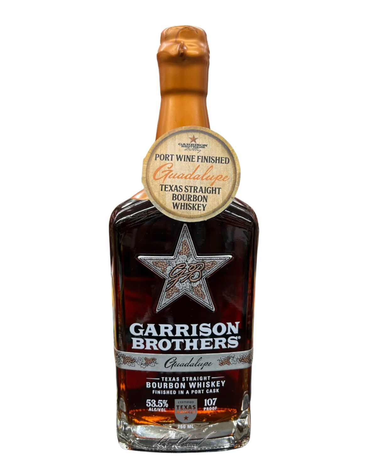 Garrison Brothers Guadalupe Finished In Port Cask Texas Straight Bourbon Whiskey 750ml