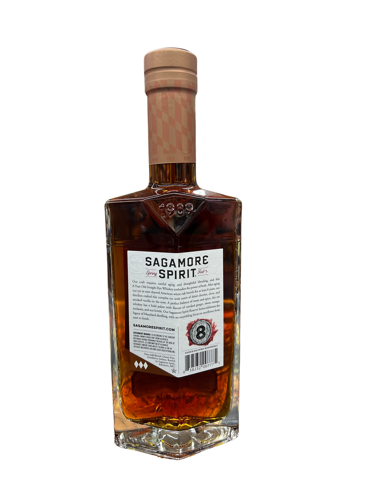 Sagamore Spirit 8 Year Old Rye Whiskey 750ml