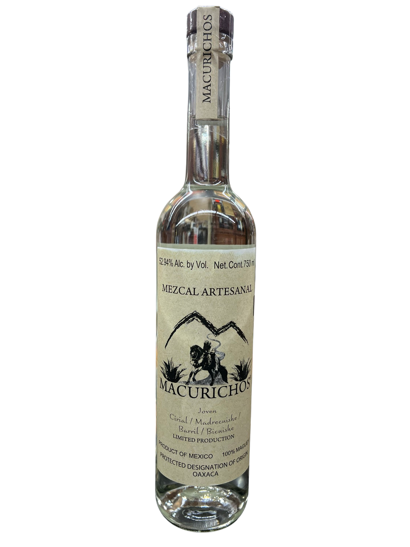 Macurichos Cirial Madrecuishe Barril Bicuishe Joven Mezcal 750ml