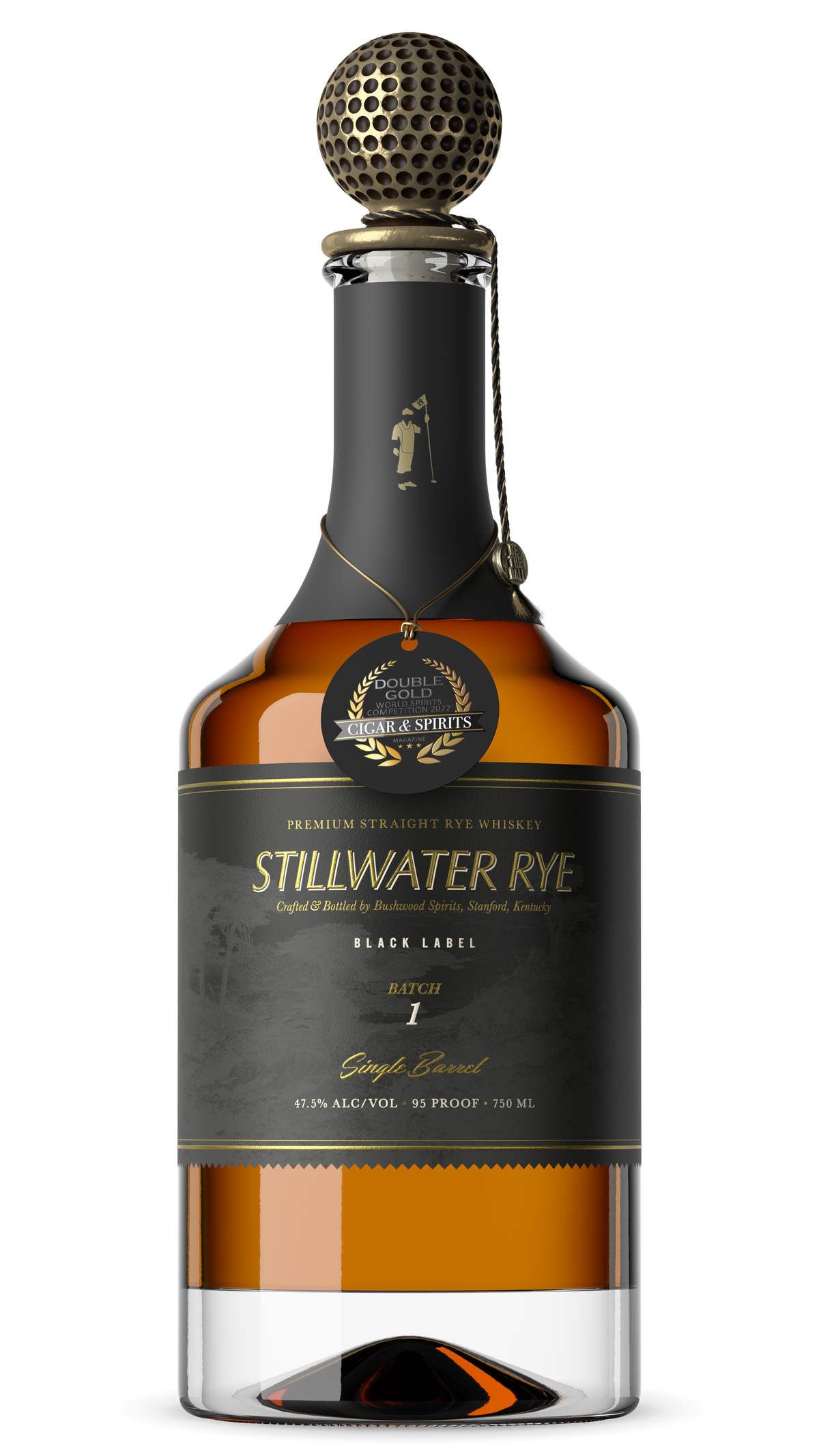 Bushwood Stillwater 7 Year Old Single Barrel Low Rye Whiskey 750ml