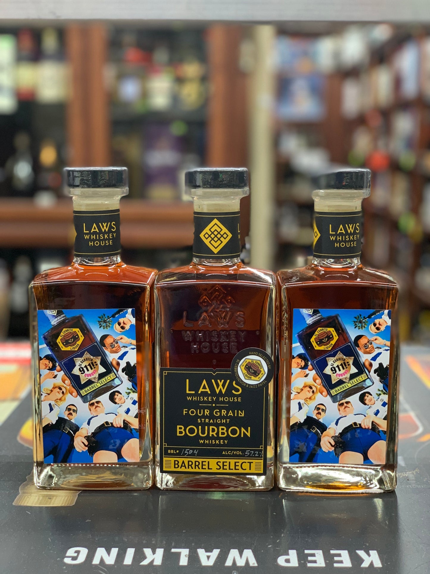 A.D. Laws Four Grain Cask Strength Single Barrel El Cerrito Liquor Store Pick Straight Bourbon Whiskey