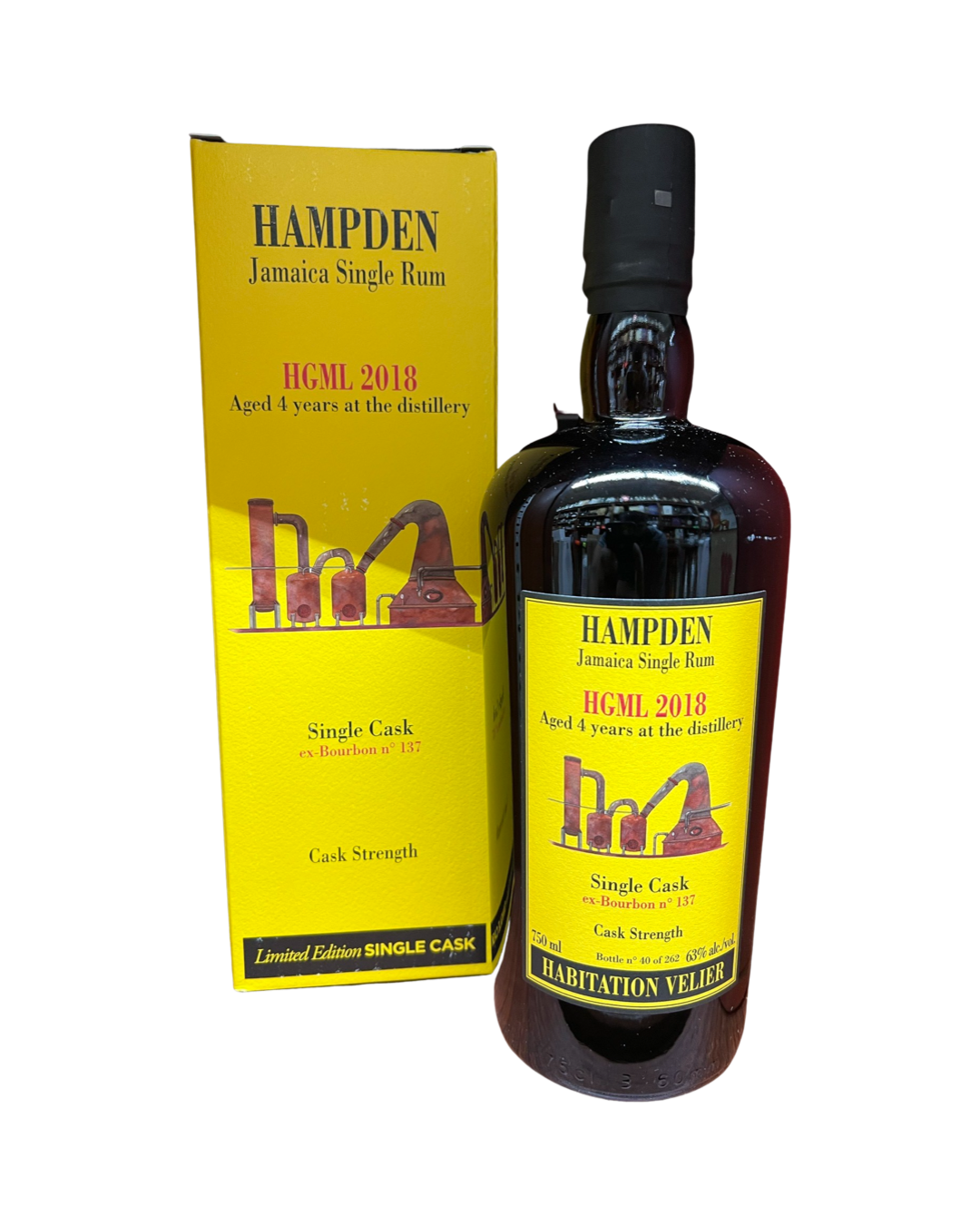 2018 Habitation Velier 4 Year Old HGML Single Cask No. 137 Hampden Estate Rum 750ml