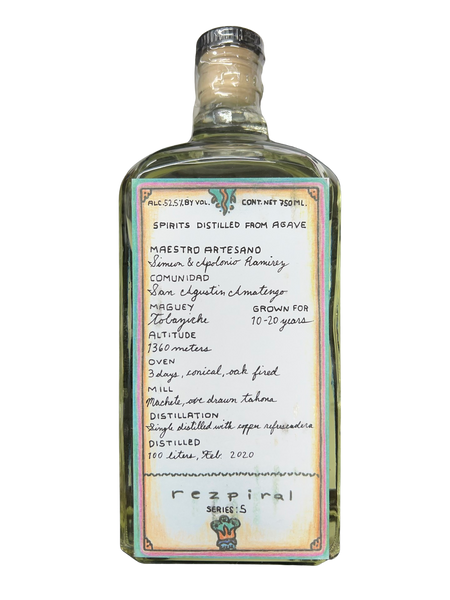 Rezpiral Apolonio & Simeon Ramirez Tobasiche Agave Spirit 750ml