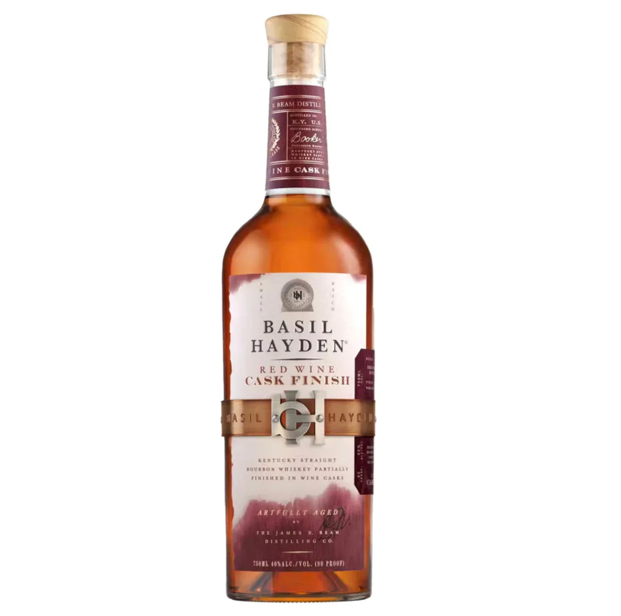 Basil Hayden's Red Wine Cask Finish Kentucky Straight Bourbon Whiskey 750ml