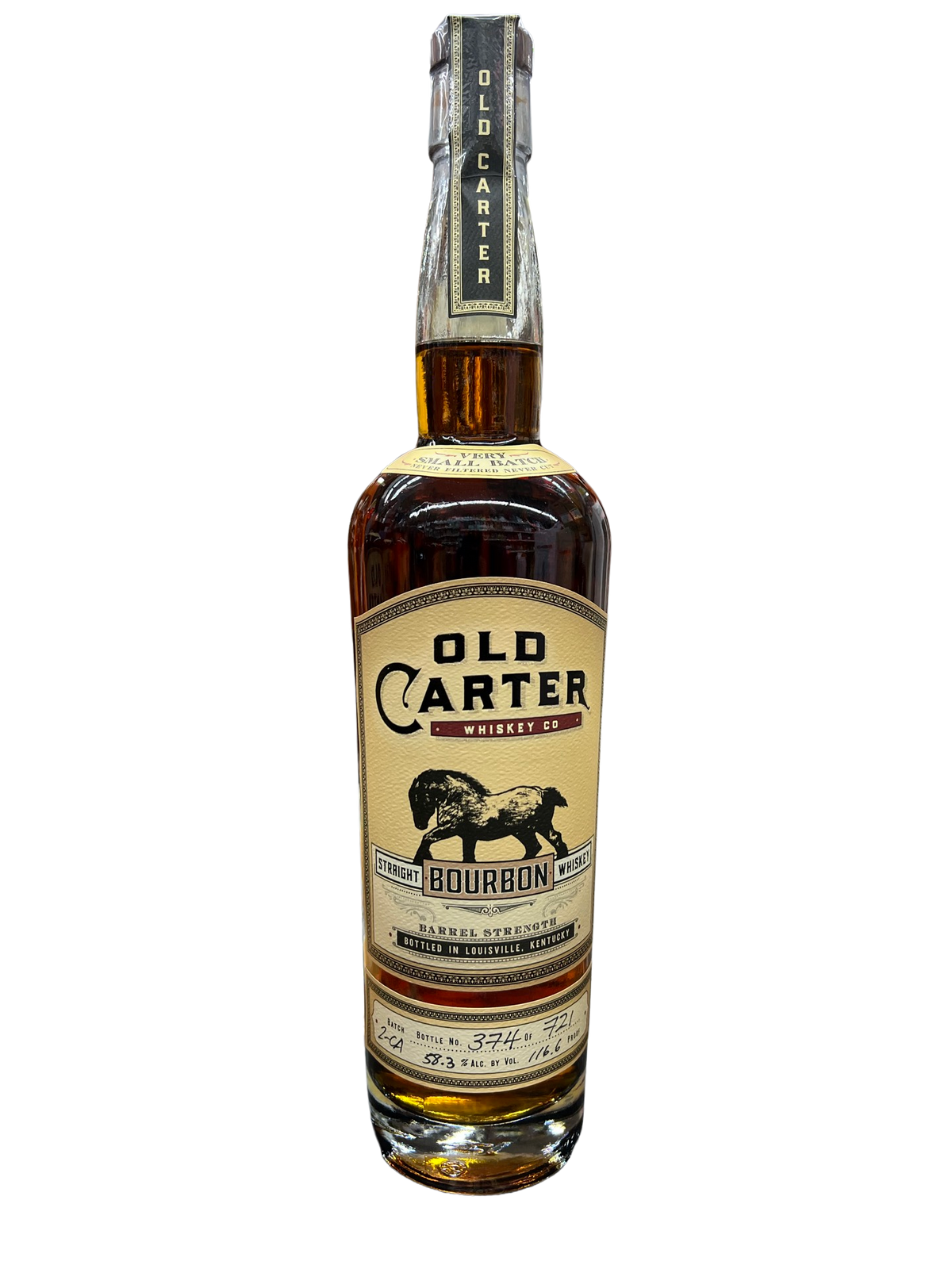 Old Carter Batch 2 CA Barrel Strength Straight Bourbon Whiskey 750ml