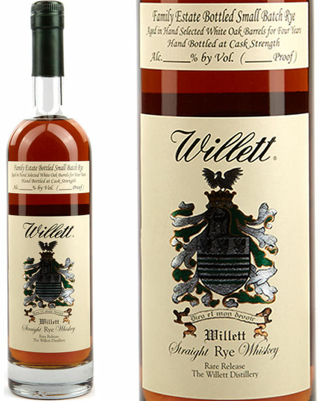 Willett Family Estate Bottled Single Barrel 4 Year Old Kentucky Straight Rye Whiskey 750ml