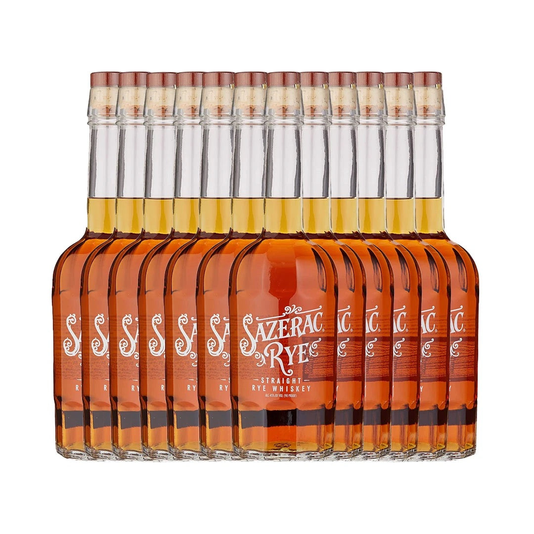 Sazerac Straight Rye Whiskey Bundle 750ml 12-Pack