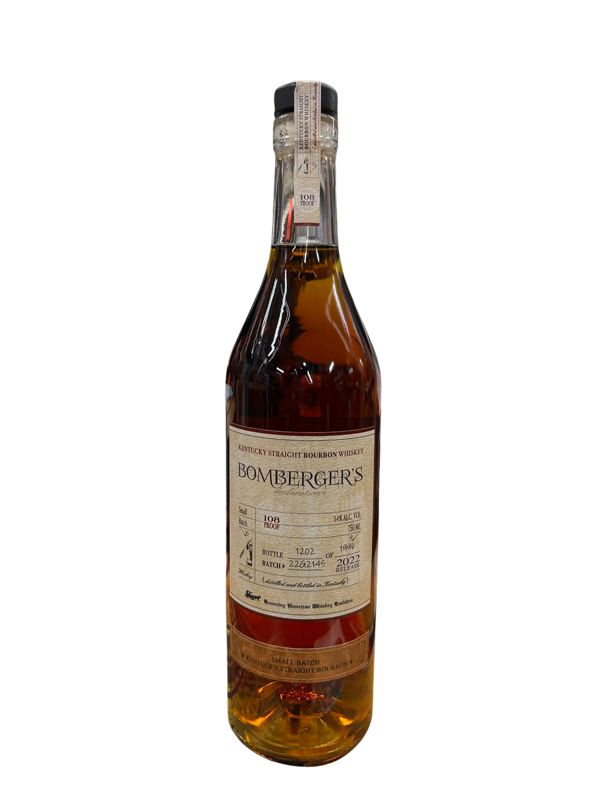 2022 Bomberger's Declaration Small Batch Kentucky Straight Bourbon Whiskey 750ml