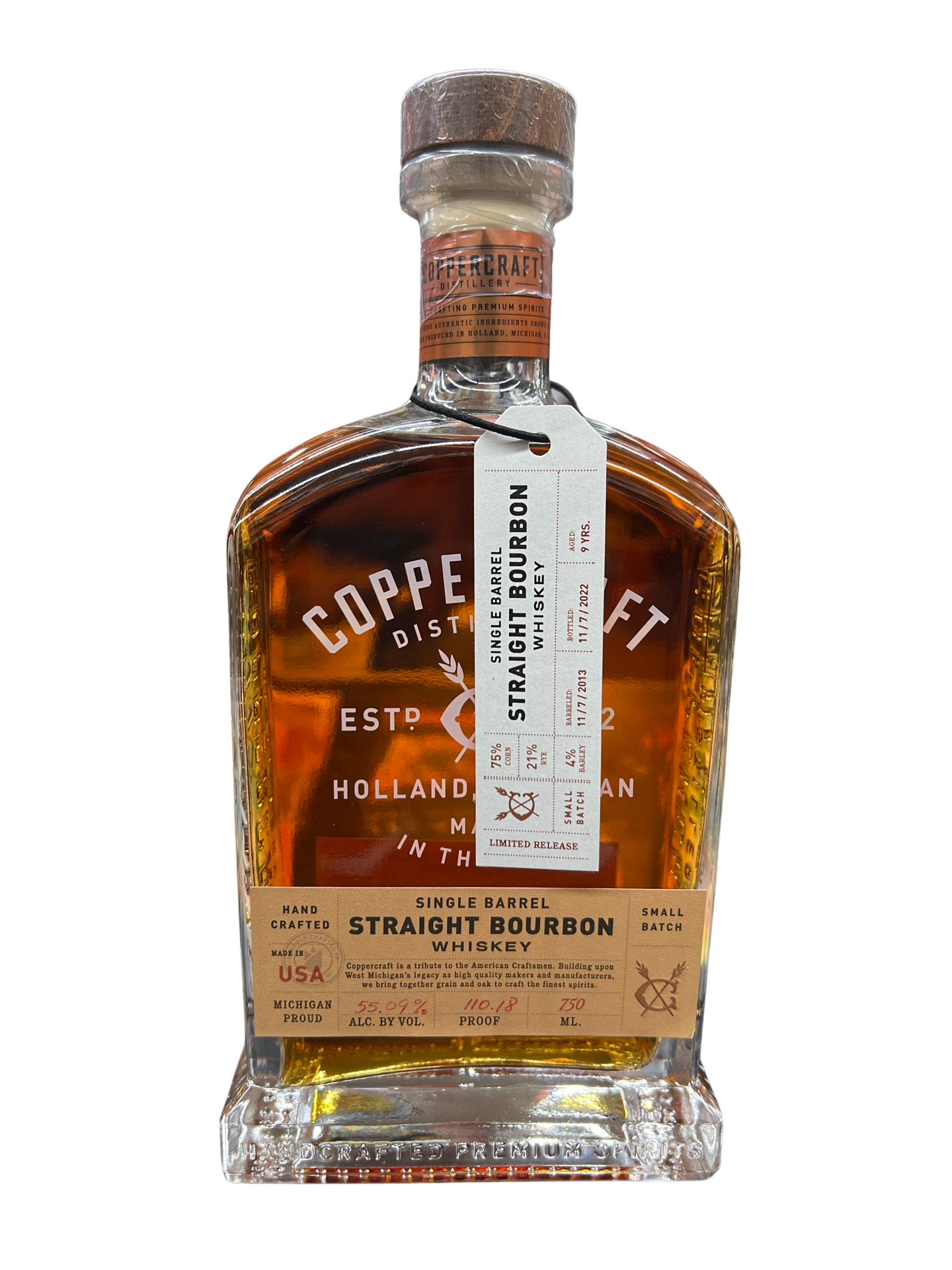 Coppercraft Single Barrel El Cerrito Liquor Store Pick 9 Year Old MGP Straight Bourbon Whiskey 750ml