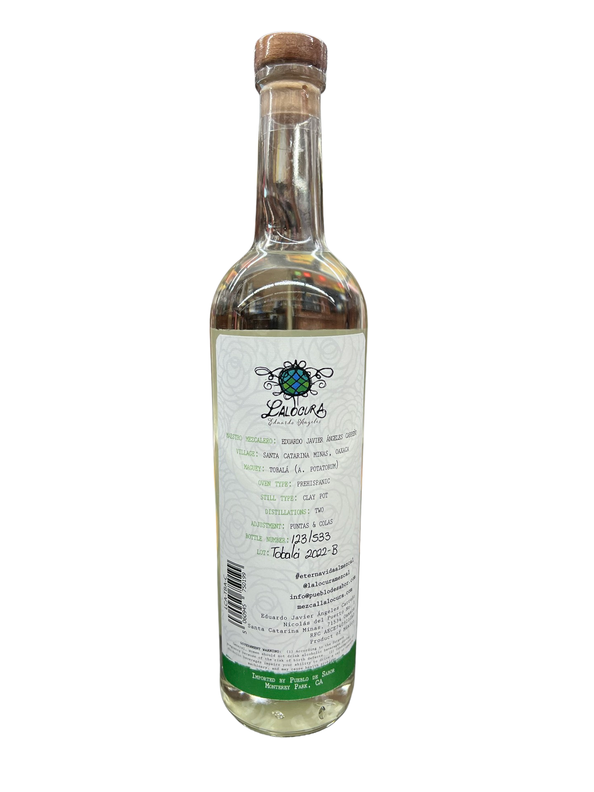 Lalocura Tobala Orejon Mezcal 750ml
