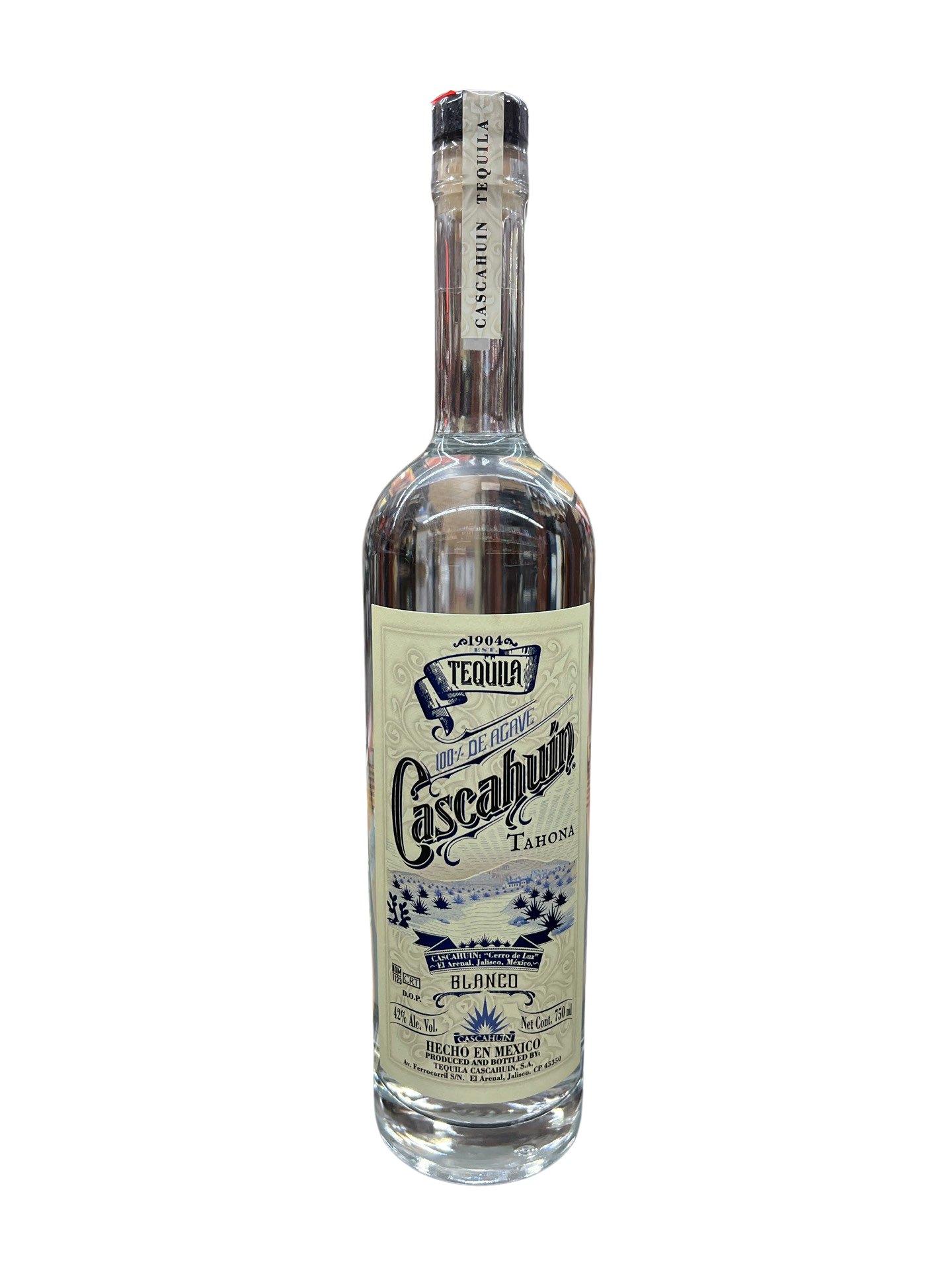 Cascahuin Tahona Blanco Tequila 750ml