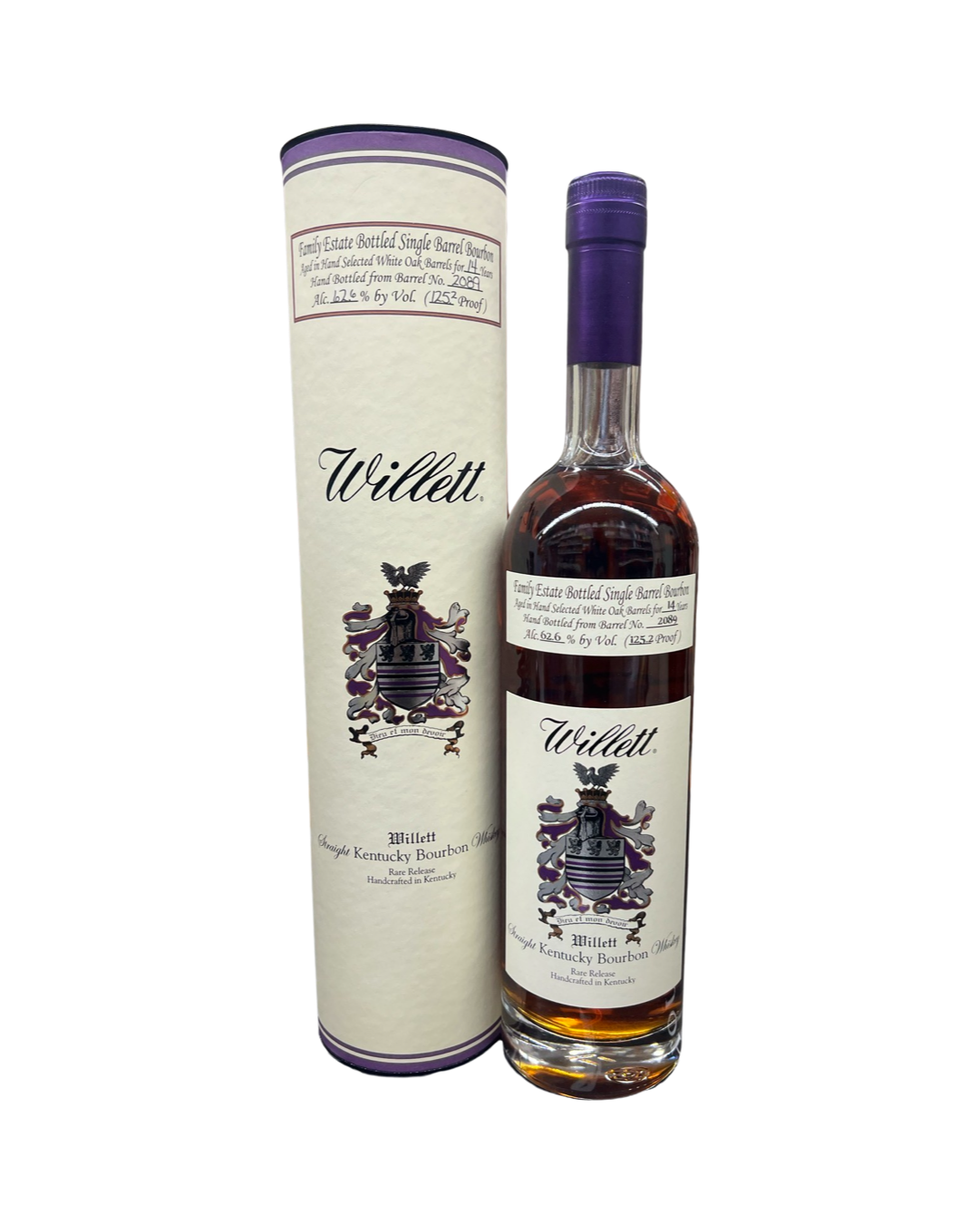 Willett Family Estate Bottled Single Barrel 14 Year Old Batch No. 2089 Straight Bourbon Whiskey 750ml