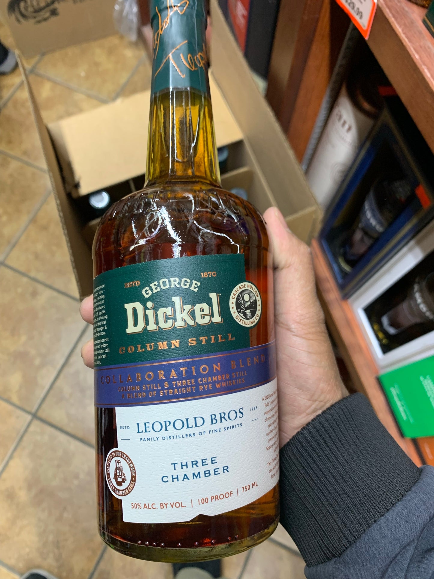 George Dickel & Leopold Bros Collaboration Blend Rye Whiskey 750ml
