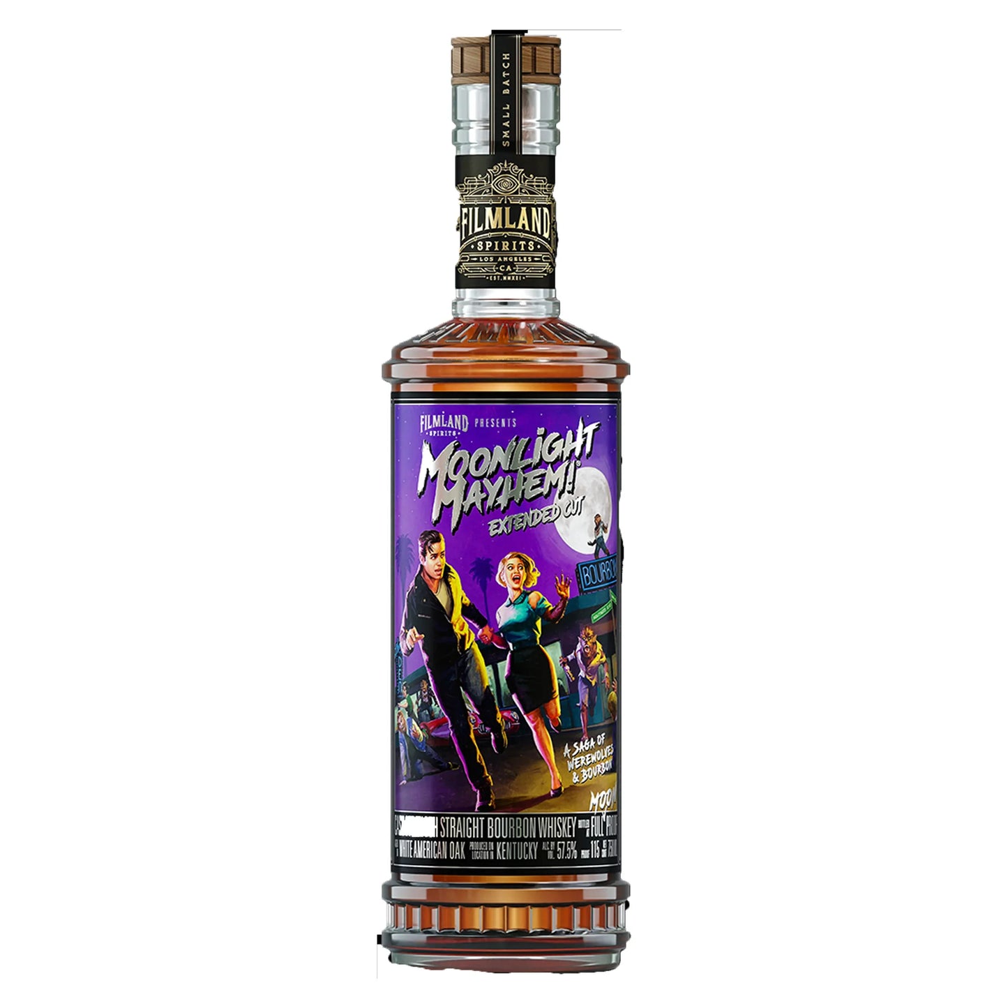 Filmland Spirits Moonlight Mayhem Extended Cut Cask Strength Straight Bourbon Whiskey 750ml