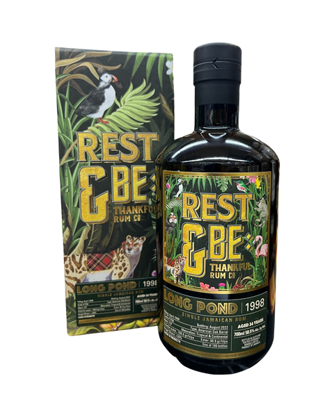 1998 Rest & Be Thankful 24 Year Old Long-Pond Single Cask Rum 700ml