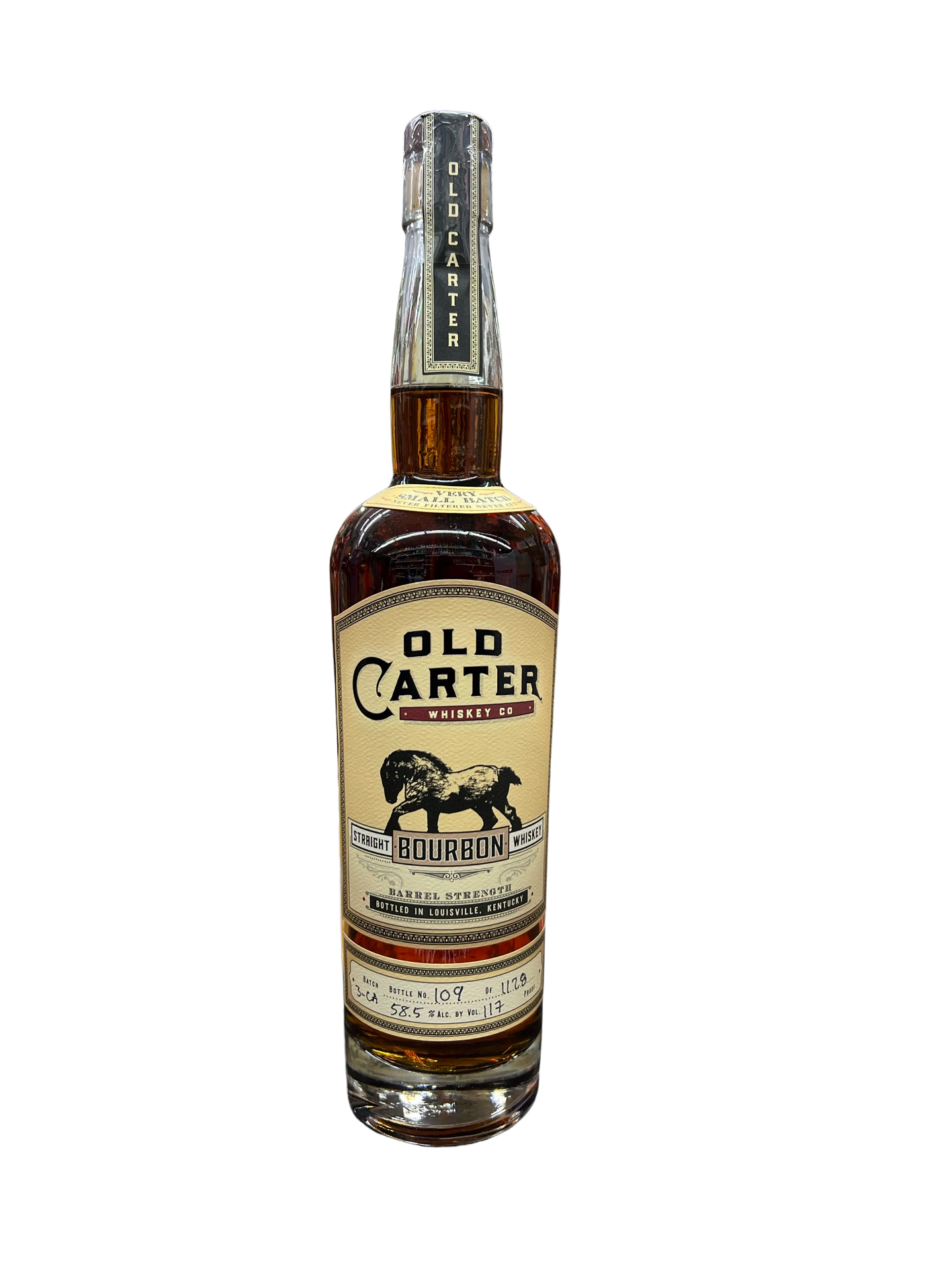Old Carter Batch 3 CA Barrel Strength Straight Bourbon Whiskey 750ml