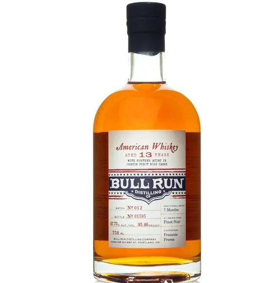 Bull Run Distilling Co. Pinot Noir Finish 13 Year Old American Whiskey 750ml