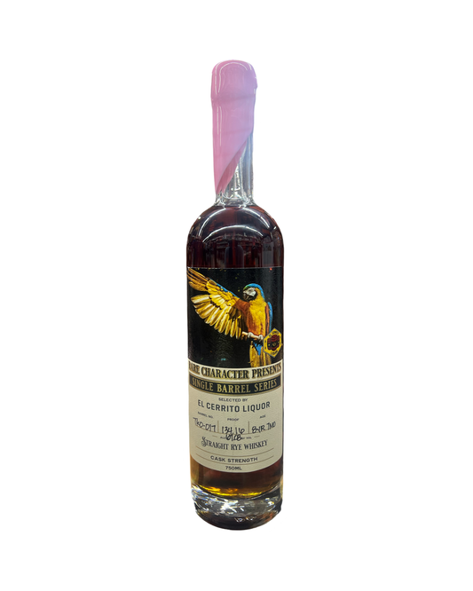 Rare Character 8 Year Old Single Barrel Series El Cerrito Liquor Store Pick Cask Straight Rye Whiskey
