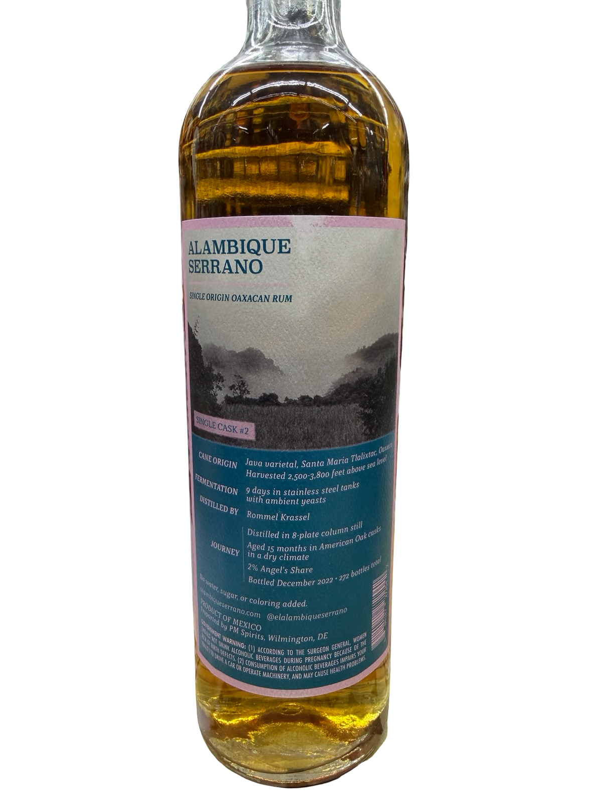 Alambique Serrano Single Cask #2 — Single Origin Oaxacan Rum 53.1%ABV