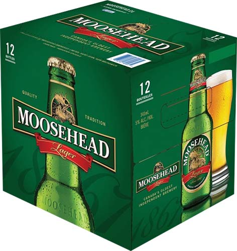 Moosehead Canadian Lager 12Oz 12pk Bottles