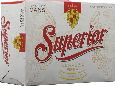 SUPERIOR CERVEZA 12 OZ 12PK CANS