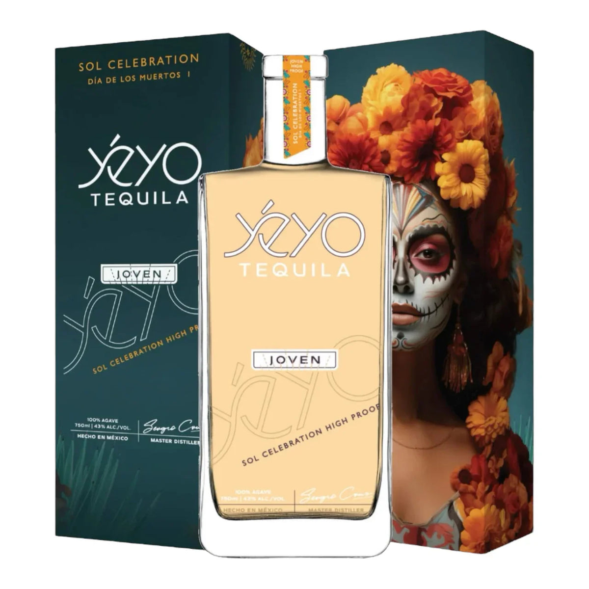 Yeyo Dia De Los Muertos Sol Celebration High Proof Joven Tequila 750ml