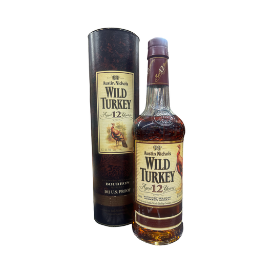 Wild Turkey 12 Year Old Pseudo Split Label Kentucky Straight Bourbon Whiskey