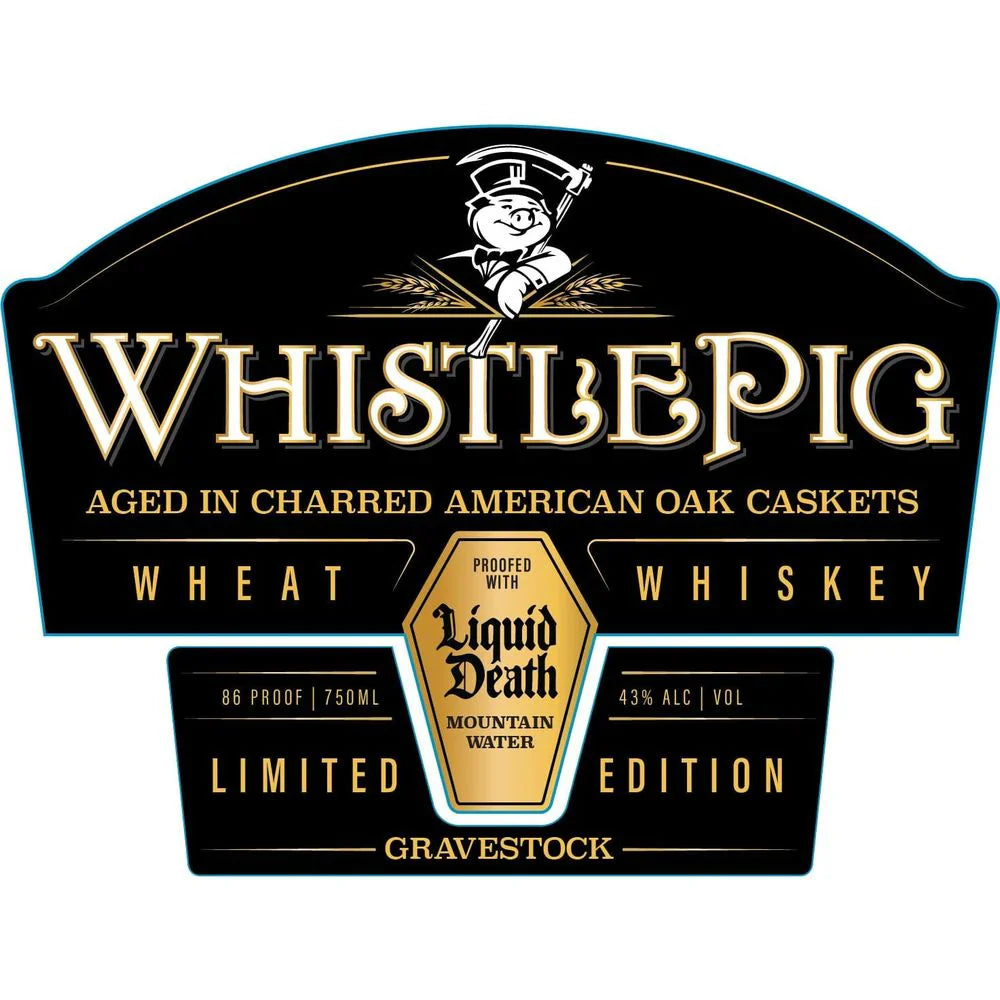 WhistlePig x Liquid Death Gravestock Limited Edition Wheat Whiskey