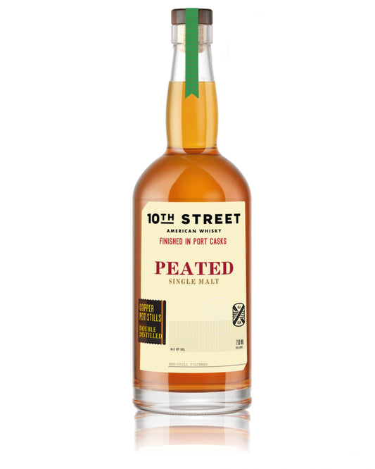 10th Street Peated Port Cask Finish American Single Malt Whisky 750ml