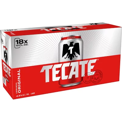 TECATE ORIGINAL  12OZ 18PACK CANS