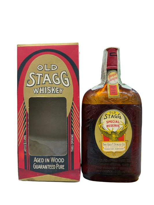 1933 Old Stagg 1914 Special Reserve 19 Year Old 100 Proof Bonded Medicinal Bourbon Whiskey 1 Pint
