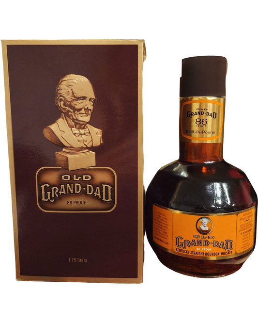 1970 Old Grand Dad Bowling Ball Kentucky Straight Bourbon Whiskey 1.75Lt With Box