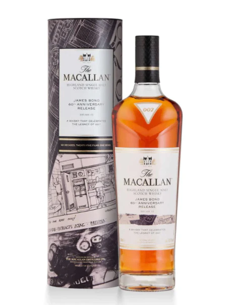 1980 Macallan James Bond 60th Anniversary Decade III Single Malt Scotch Whisky 700ml