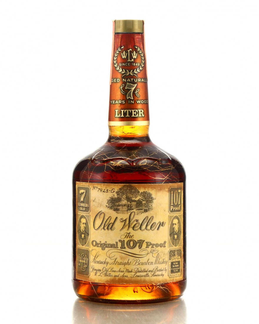 1982 Stitzel Weller Old Weller Original 107 Proof 7 Year Old Bourbon Whiskey 1Lt