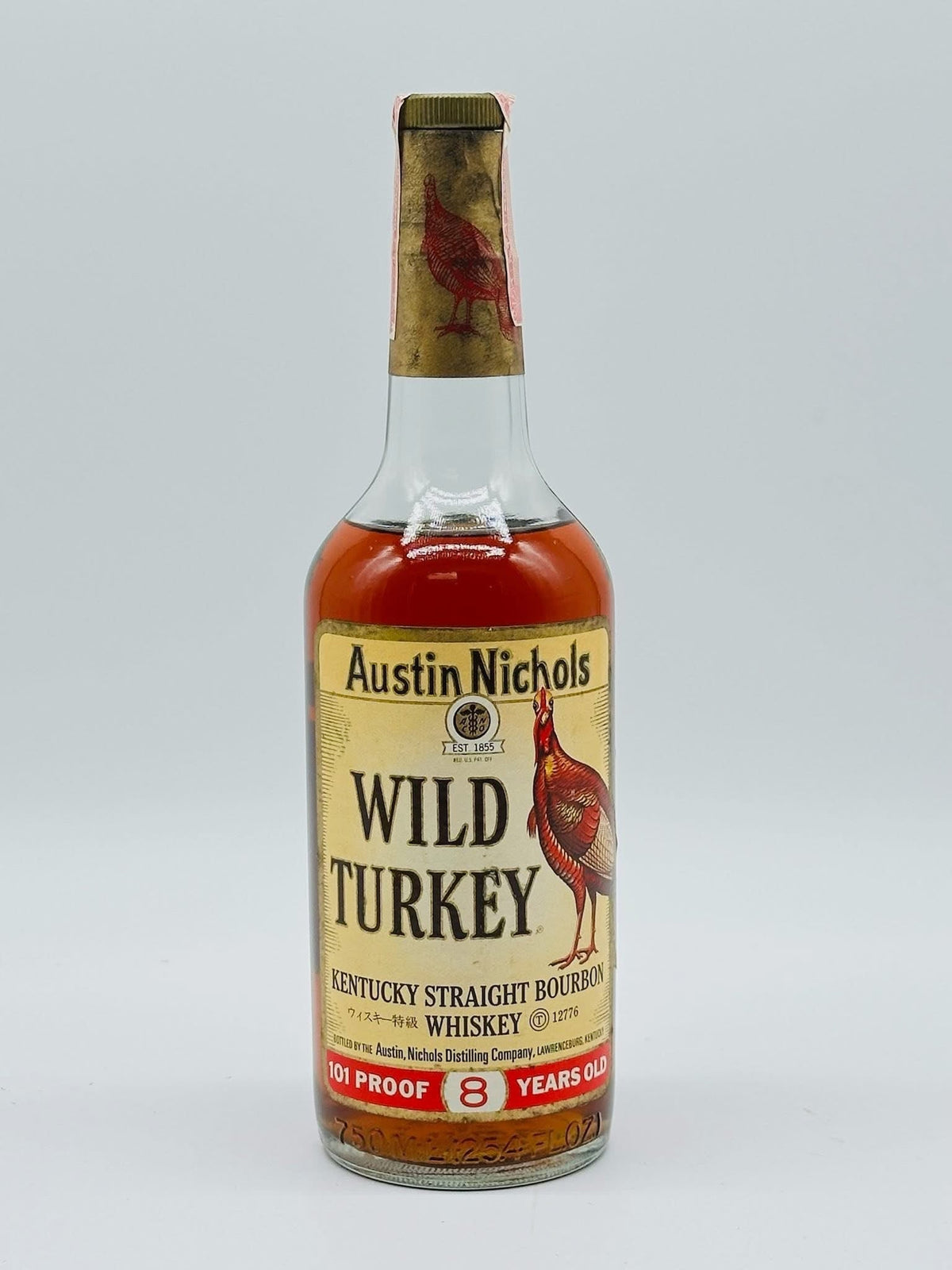 1982 Wild Turkey 8 Year Old 101 Proof Kentucky Straight Bourbon Whiskey 750ml