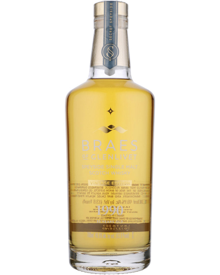 1990 Secret Speyside Braes of Glenlivet Vintage Edition 32 Year Old Single Malt Scotch Whisky 700ml