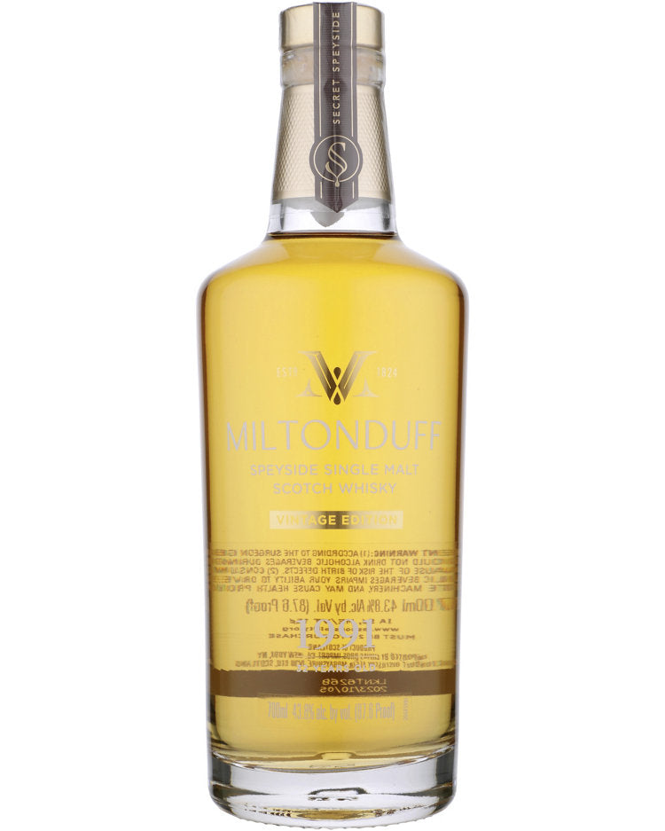 1991 Secret Speyside Miltonduff Vintage Edition 32 Year Old Single Malt Scotch Whisky 700ml