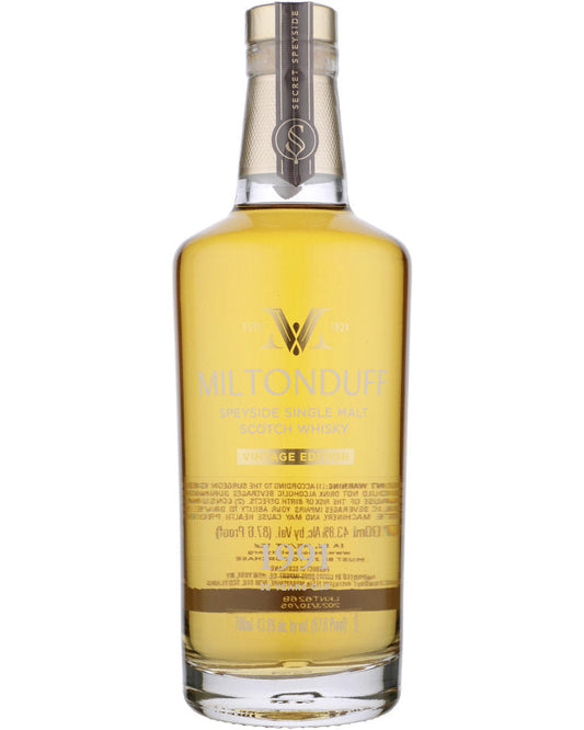 1991 Secret Speyside Miltonduff Vintage Edition 32 Year Old Single Malt Scotch Whisky 700ml