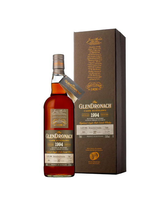 1994 GlenDronach 27 Year Old Cask 7469 Oloroso Sherry Puncheon Cask Strength Single Malt Scotch Whisky 700ml