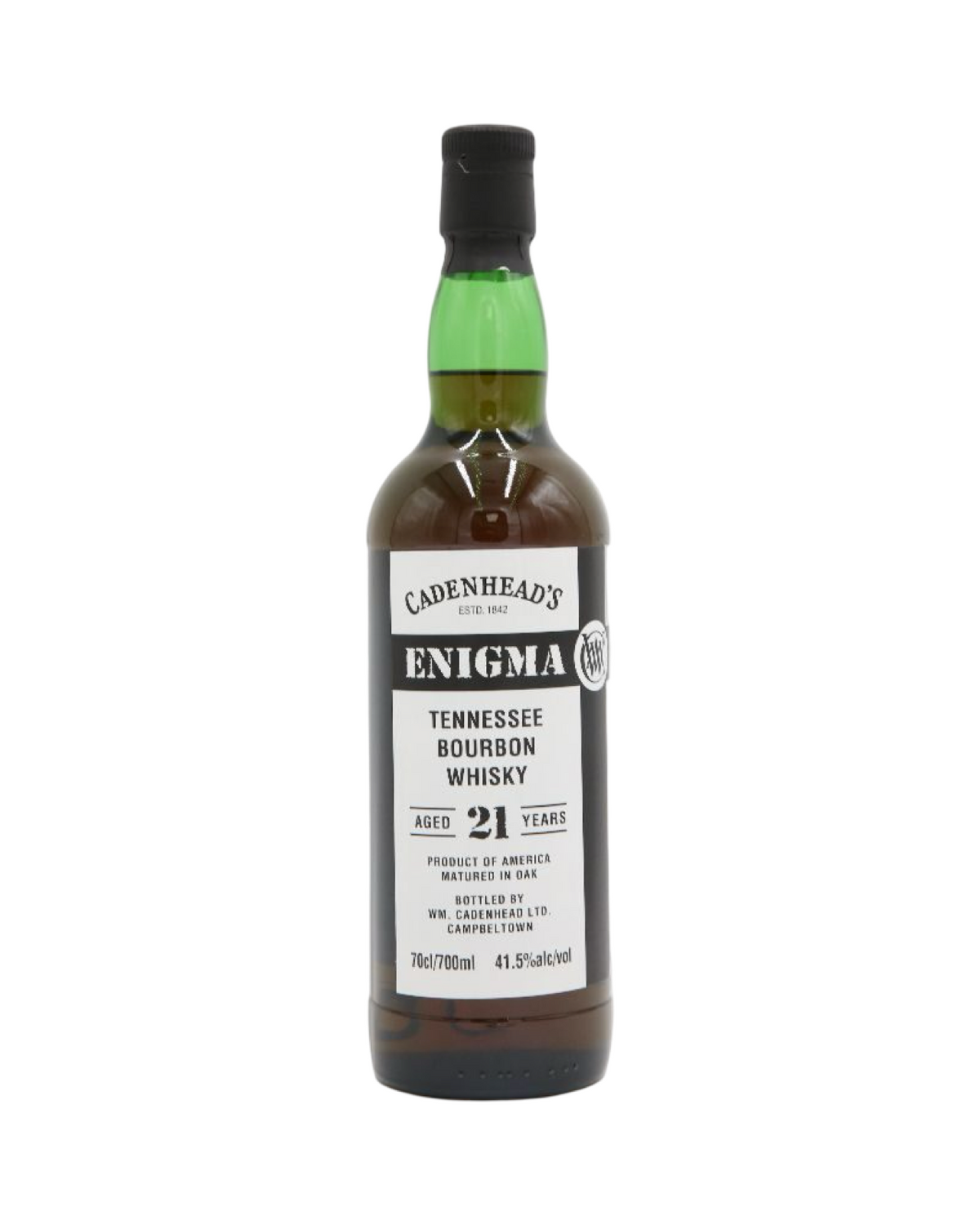 2003 Cadenhead's Enigma 21 Year Old Tennessee Bourbon Whisky 700ml