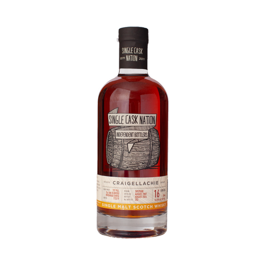 2007 Single Cask Nation Craigellachie 16 Year Old 1st Fill Spanish Oak Oloroso Sherry Hogshead No. 173219 Single Malt Scotch Whisky 750ml