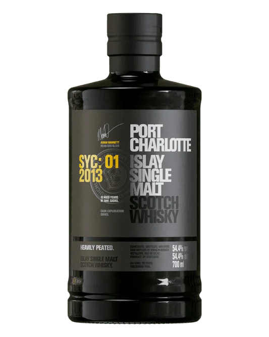2013 Bruichladdich Port Charlotte Cask Exploration Series SYC 01 Heavily Peated Single Malt Scotch Whisky
