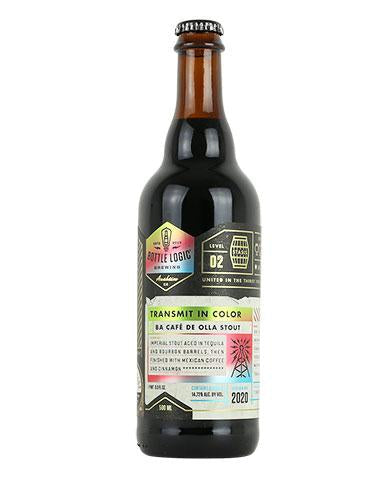 2020 Bottle Logic Brewing Transmit in Color Stout Beer 500ml