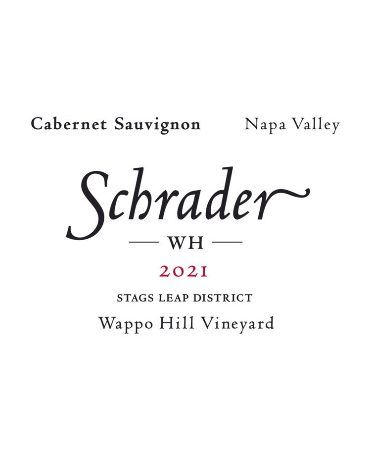 2021 Schrader Cellars Wappo Hill Vineyard Stags Leap District Cabernet Sauvignon 750ml